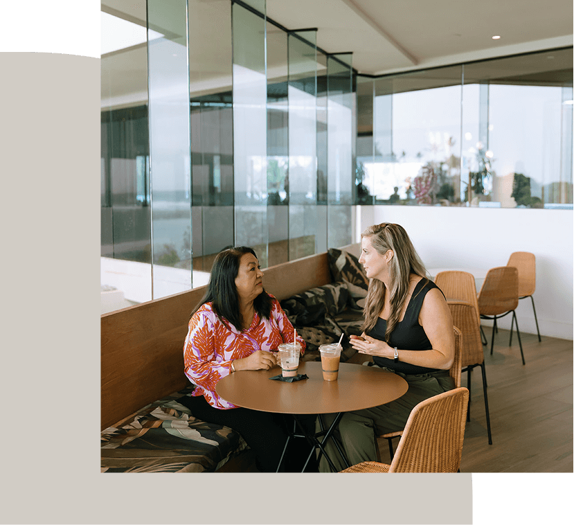 women doing a career coaching session