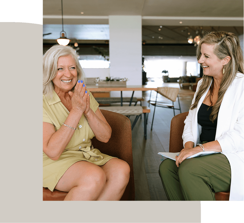 woman in career coaching session