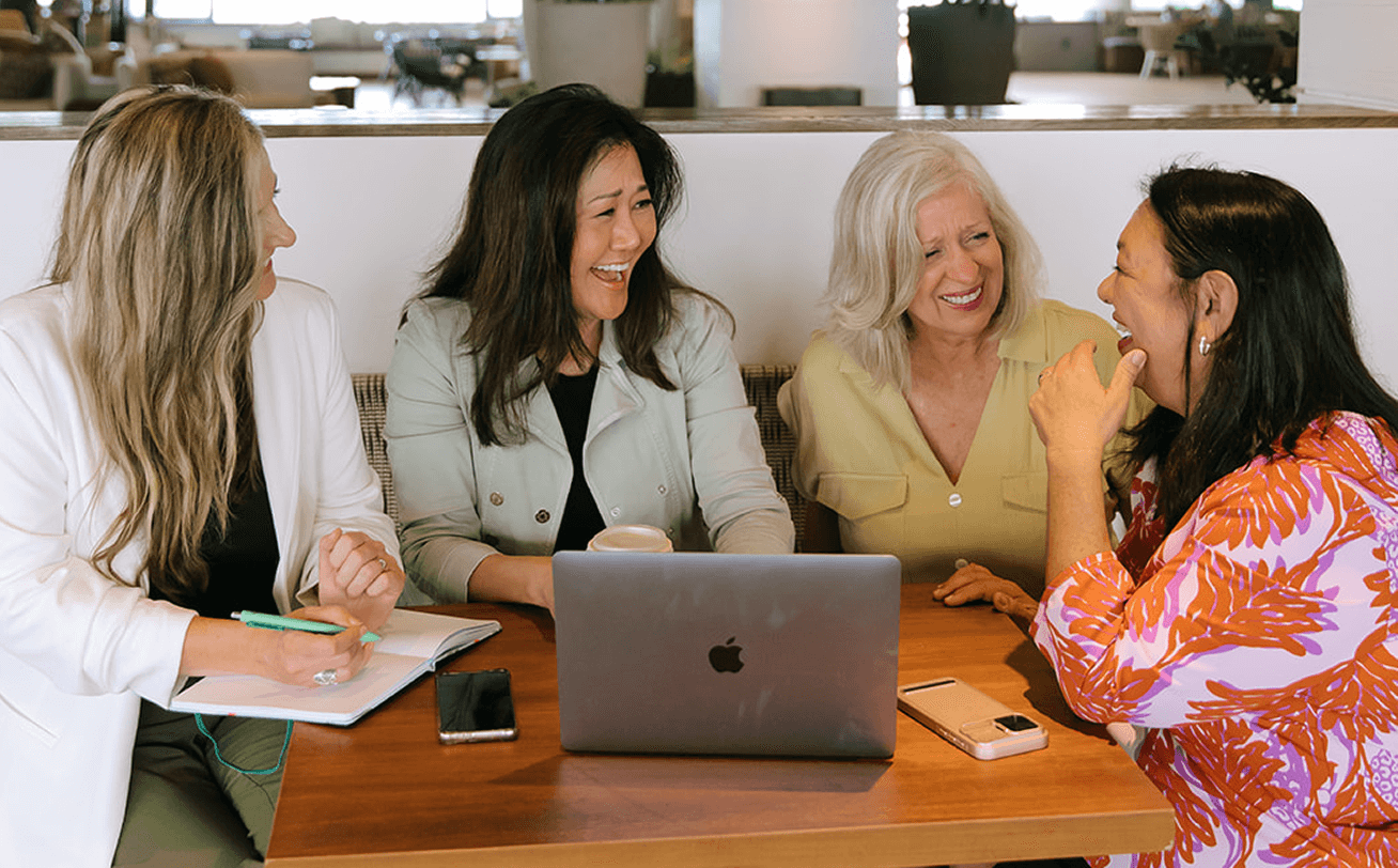 Career coaches working together