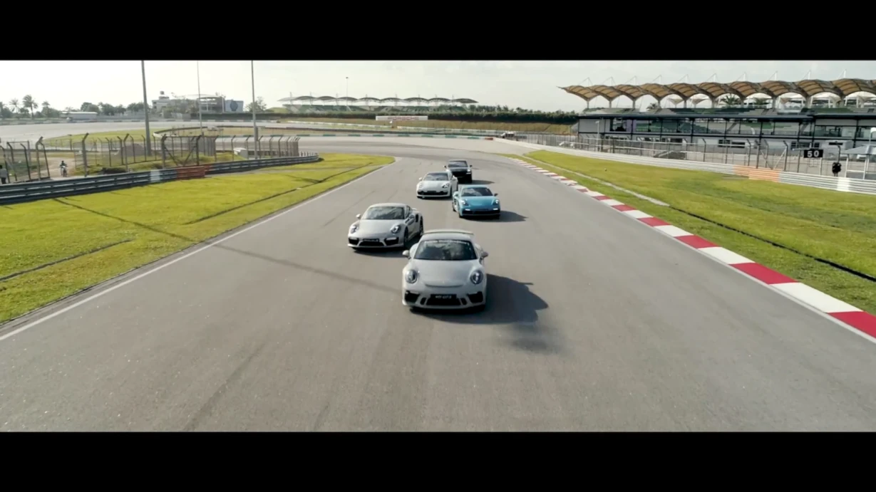 Cinematic Porsche campaign capturing the power, speed and excitement of the Porsche model range