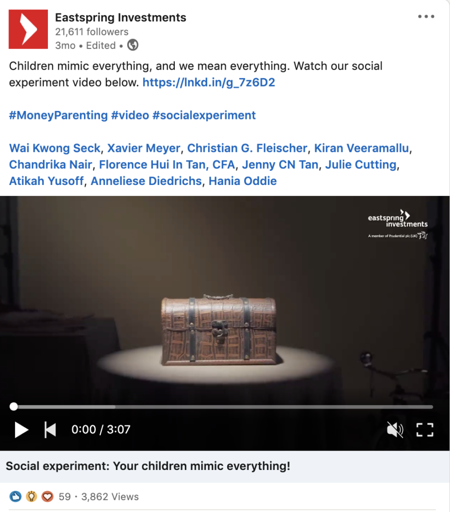 Eastspring #MoneyParenting hub providing resources to help parents teach children about financial literacy