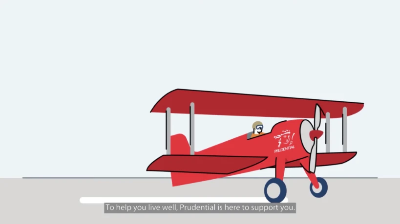 Animated Prudential video showcasing innovation, data-driven solutions and preventative healthcare initiatives