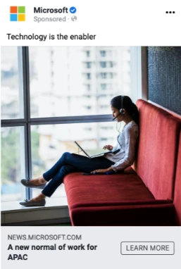 Microsoft Future of Work campaign exploring how businesses are adapting to changing workplace models across Asia Pacific
