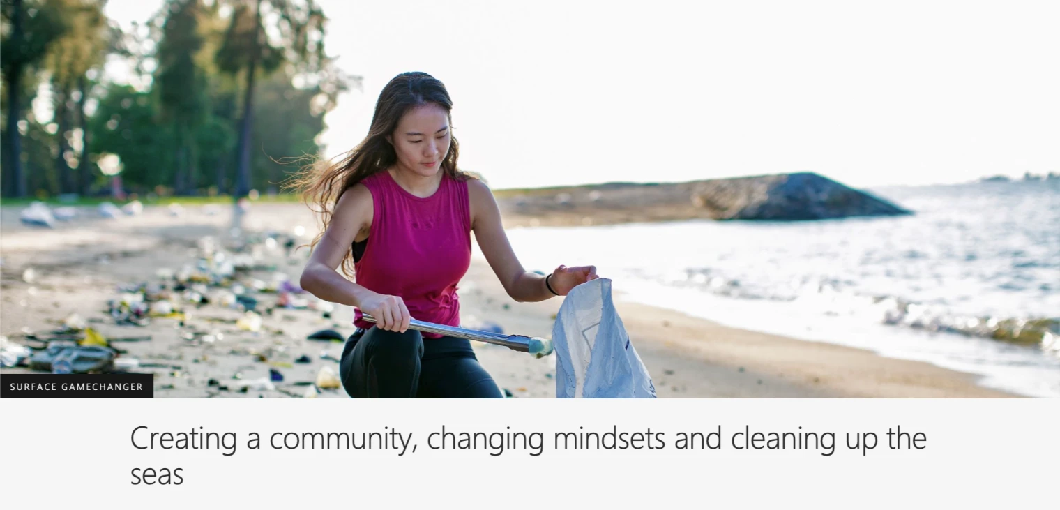 Microsoft Stories Asia article highlighting how technology empowers individuals and communities across the Asia-Pacific region