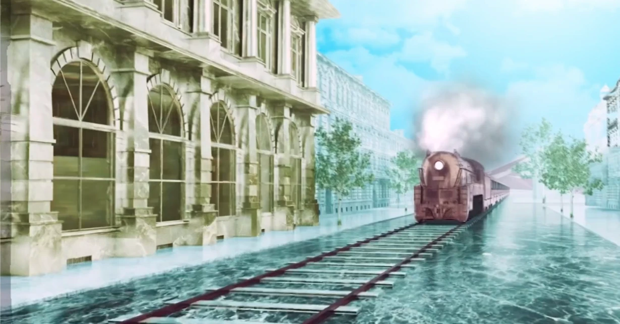 3D animation highlighting innovation, technology and industry development across modern China