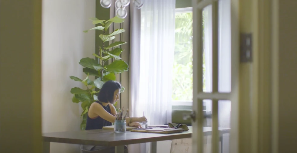 Storytelling content for Prudential Pursue exploring Tan Zi Xi's passion for art, personal growth and financial wellbeing