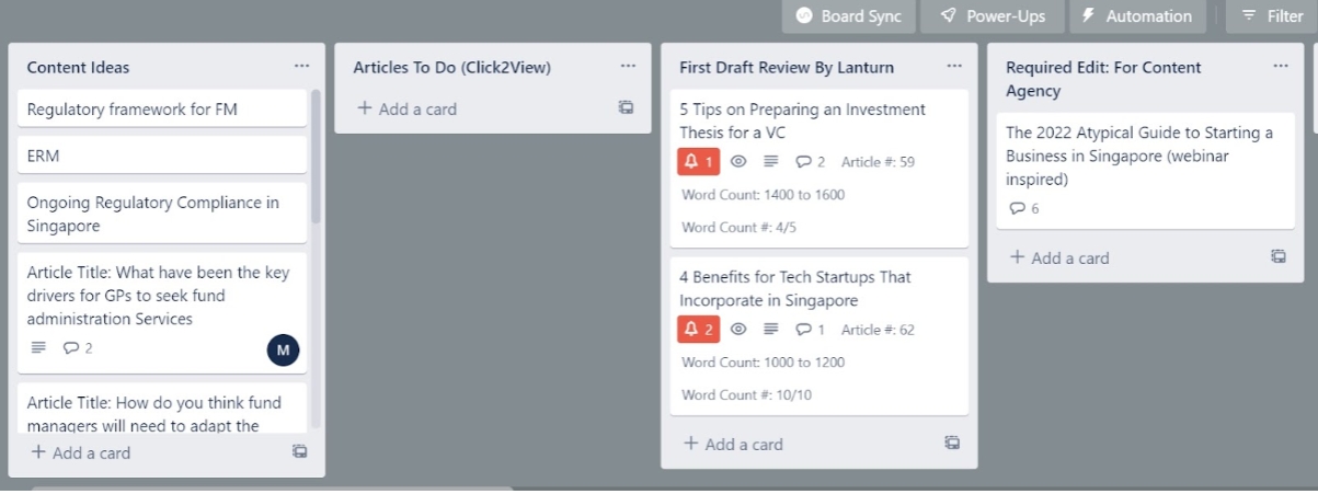 content marketing plan for Lanturn