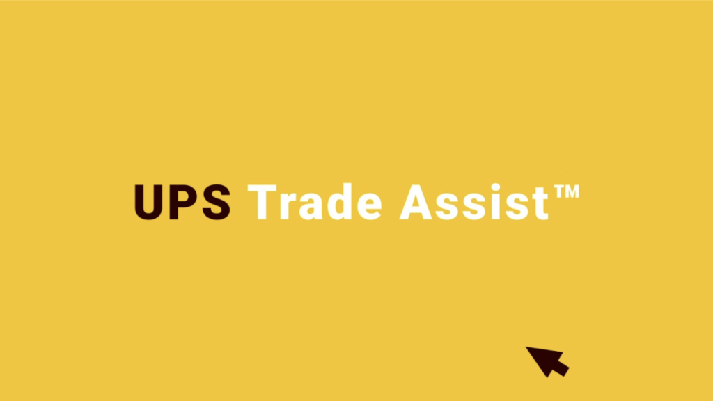 Motion graphics explaining how UPS Brokerage helps simplify cross-border trade and customs clearance