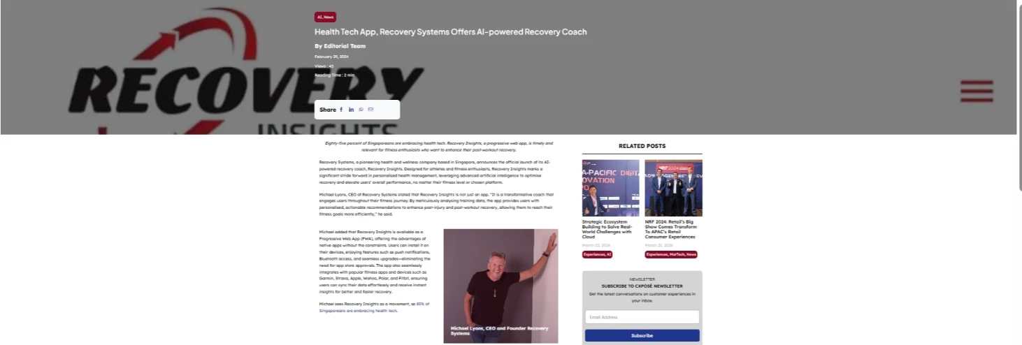 Recovery Systems PR Project