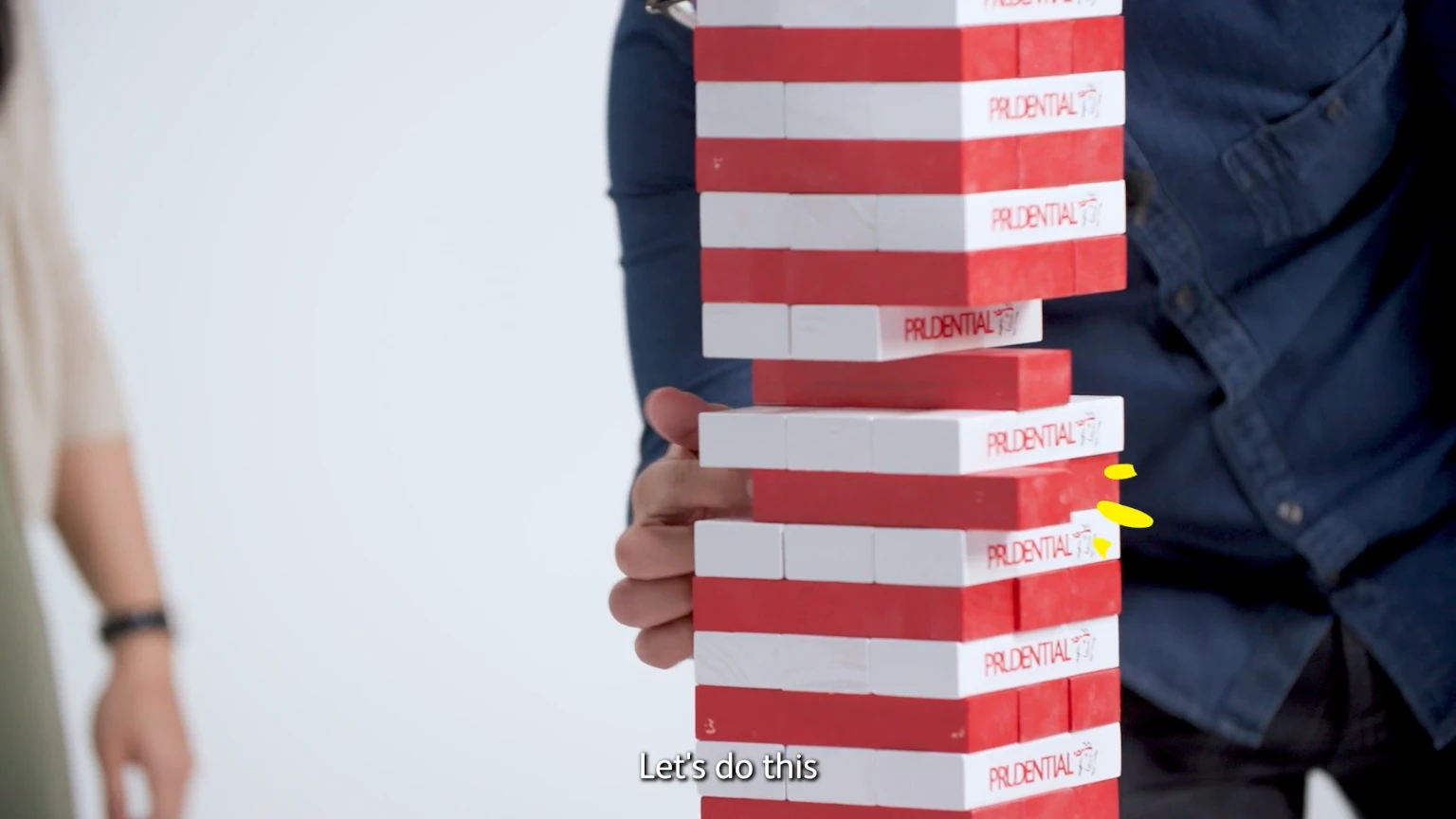 Interactive Prudential video using a Jenga-inspired format to explore curiosity and lifelong learning