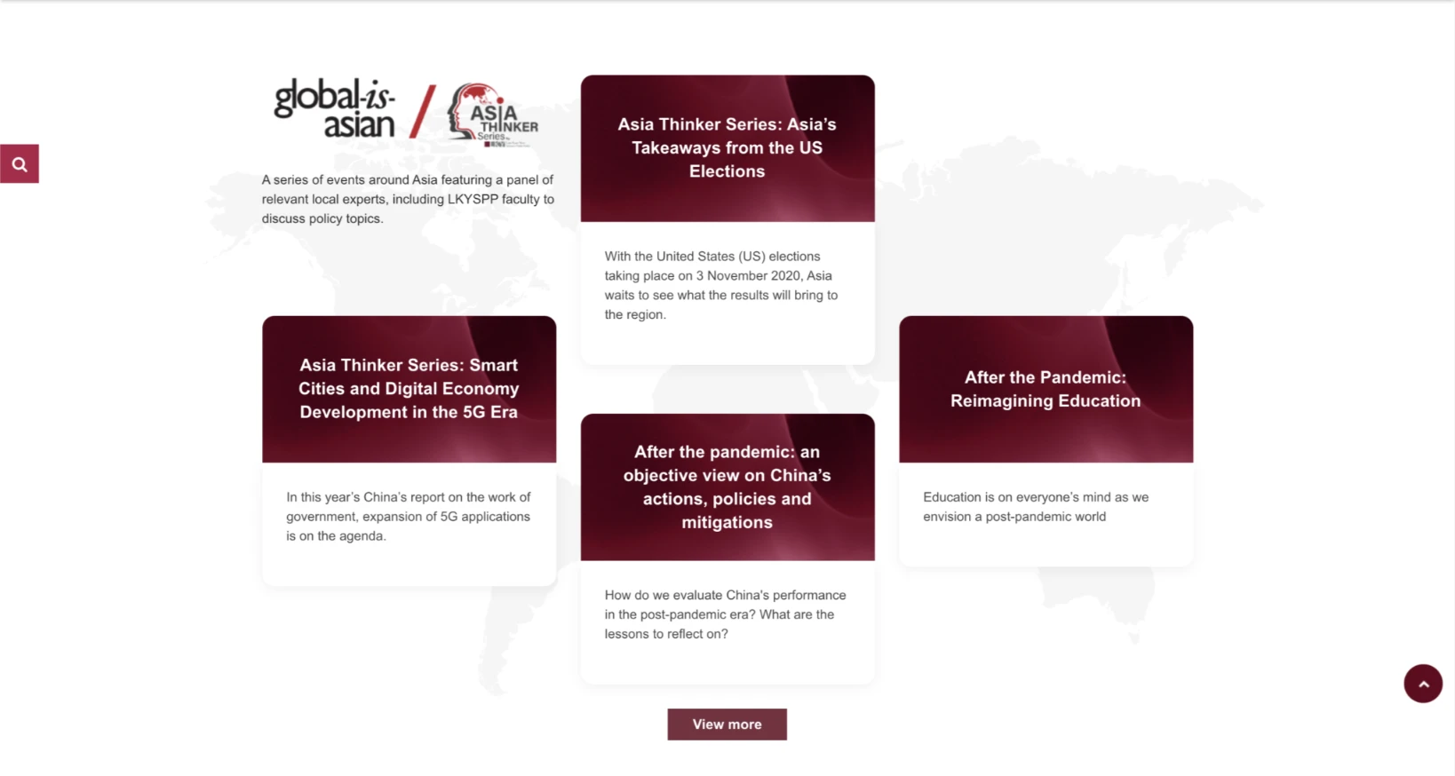 Policy-focused podcast and editorial content discussing global challenges, regional trends and governance issues