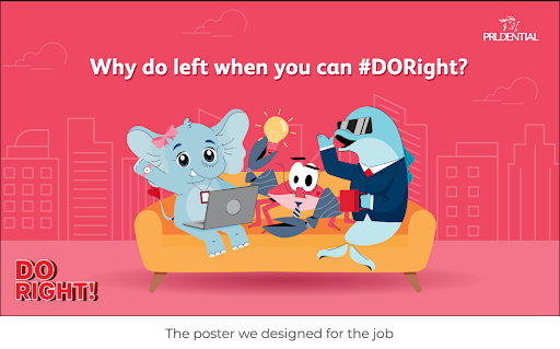 Prudential ECA mascot design brief outlining communication goals and target audience