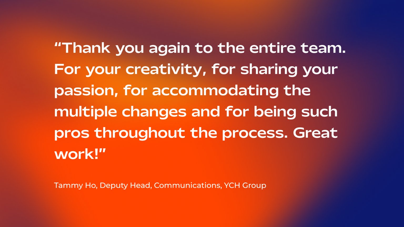 client testimonial