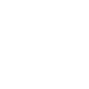 Simple white silhouette icon of a four-blade fan on a transparent background.