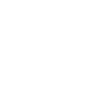 White stopwatch icon on transparent background.