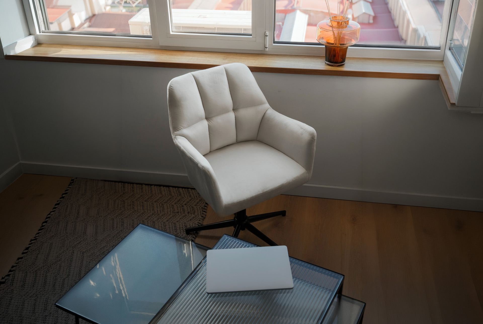 Empty office chair and laptop in a quiet workspace — representing the 95% of employees who never use their EAP