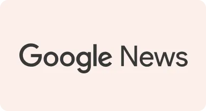 Text reading 'Google News' in black on a light beige background.