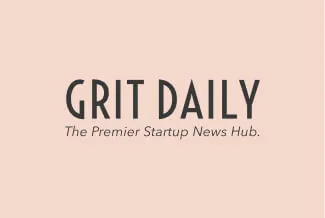 GRIT DAILY logo with the tagline 'The Premier Startup News Hub.' on a light peach background.