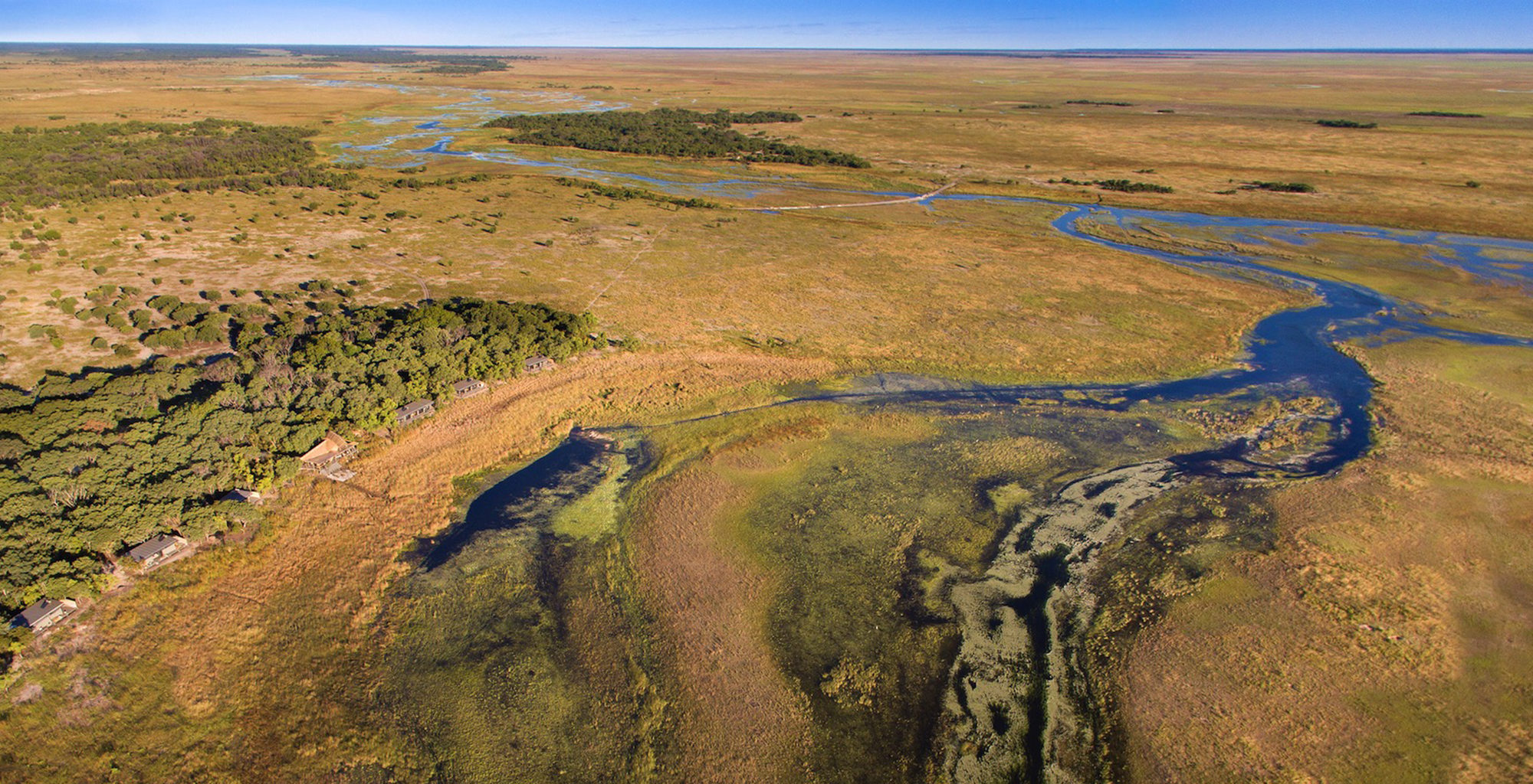 Vast horizon Barotse Floodplain Zambia landscape