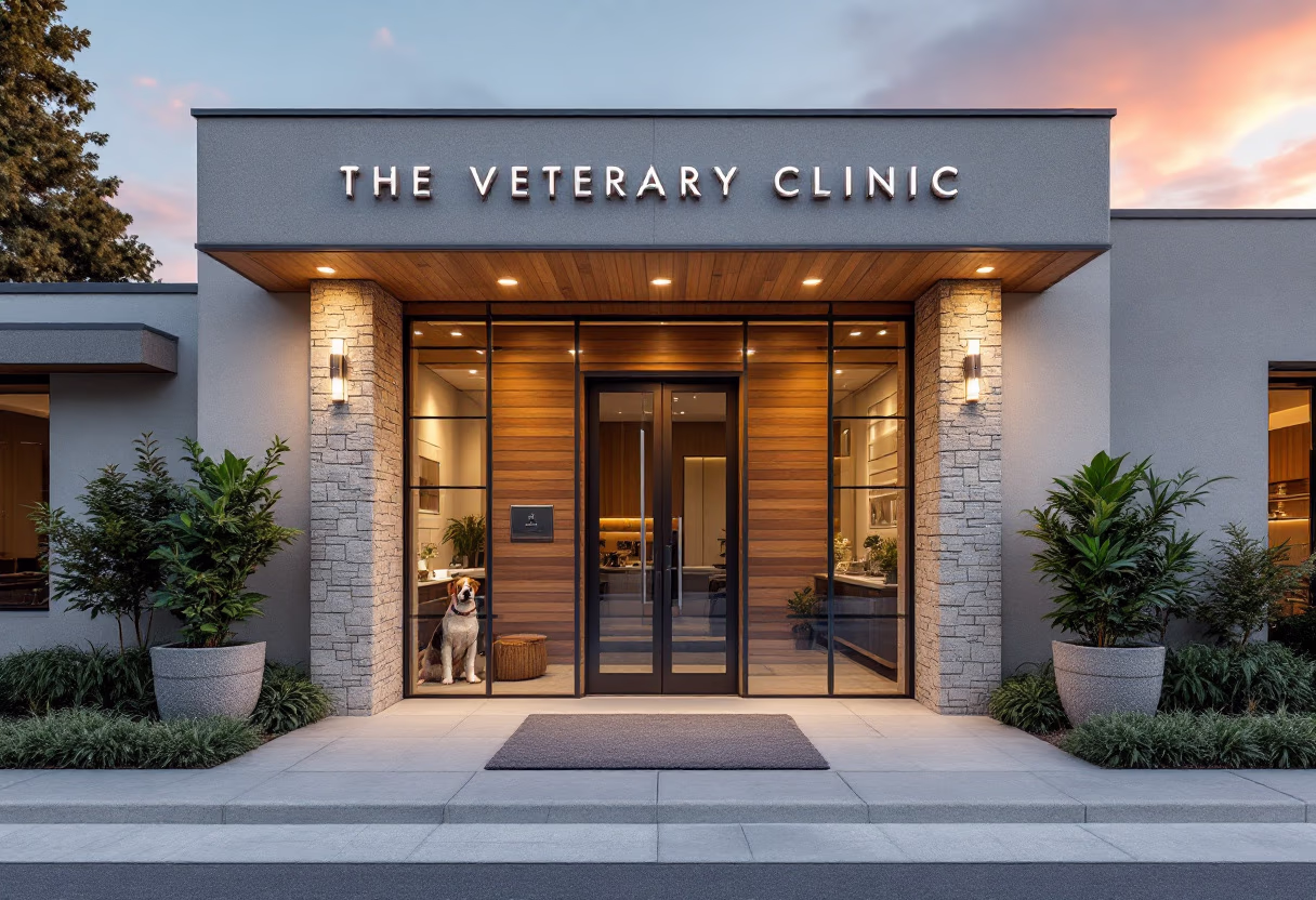 image of clinic exterior (for a veterinary clinic)