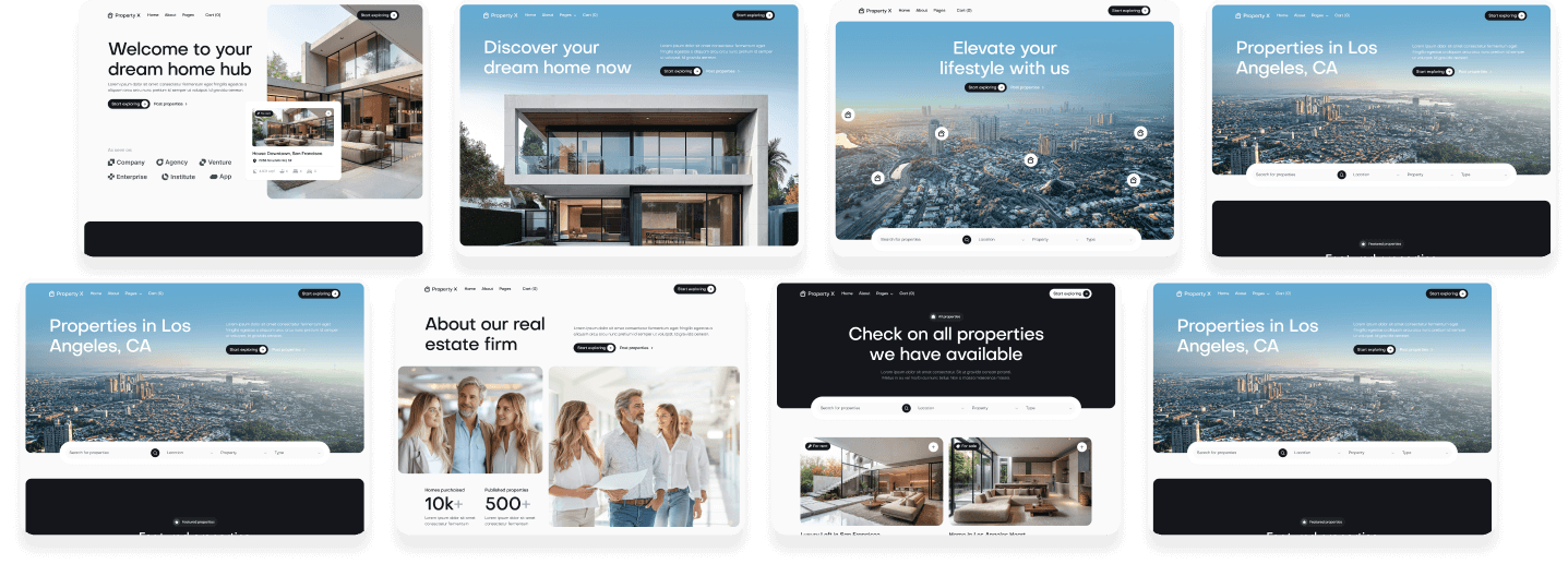 Property X - Buy Now On Webflow Banner - Real Estate Webflow Template