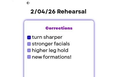 image of dance instructor teaching a class