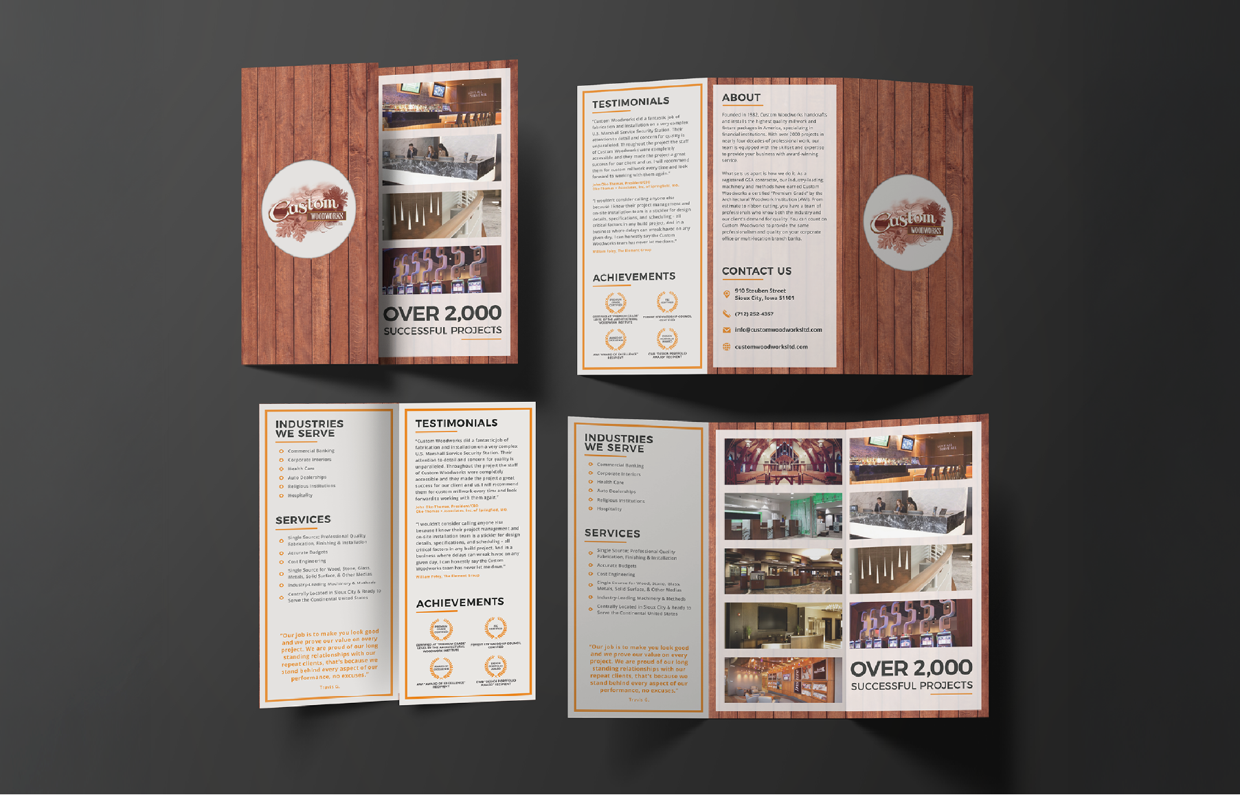 image of branding materials (for a graphic design studio)