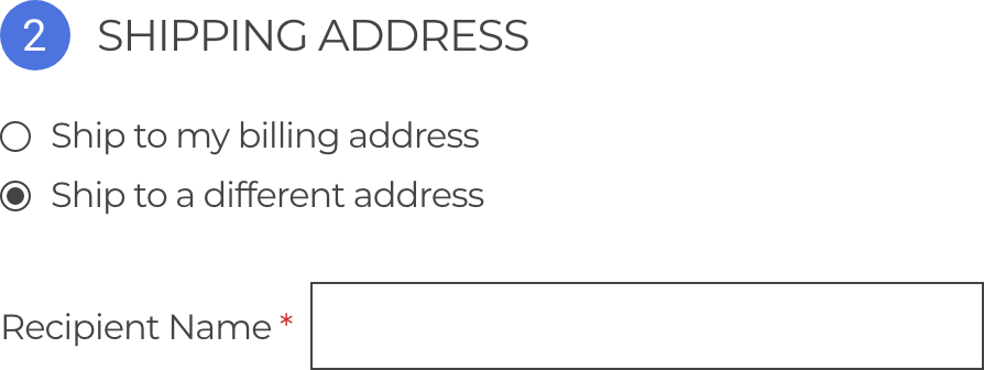 An example of using microcopy around the name field in a form