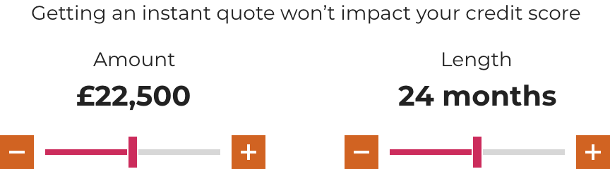 A slider is a good form option for numerical values