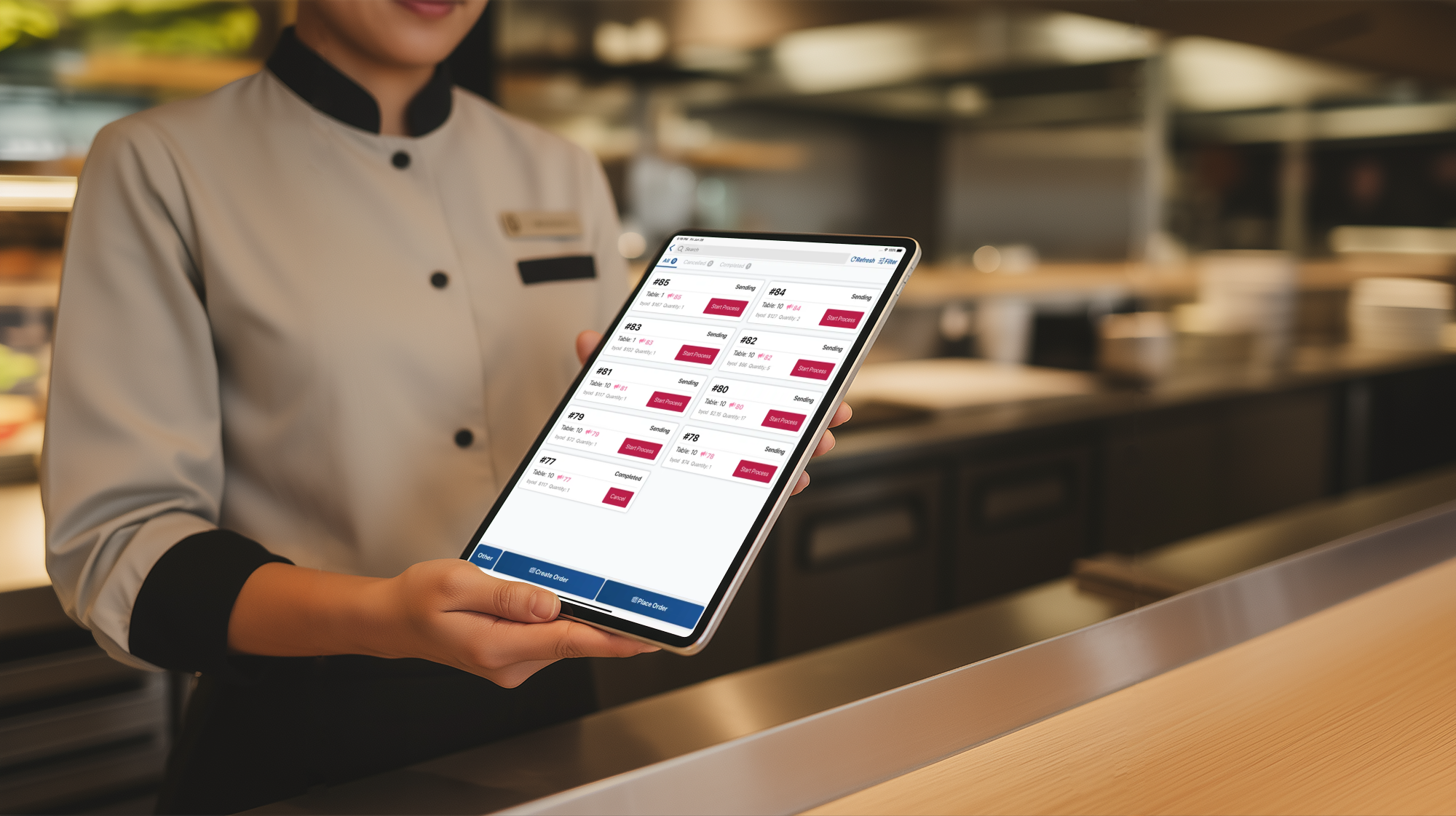 [interface] image of employee interacting with hr software (for a hr tech)