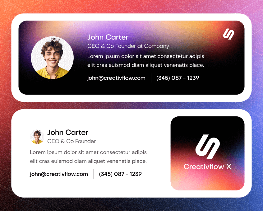 Creativflow X - Email Signature - Marketing Agency Webflow Template