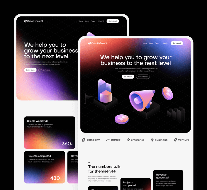 Creativflow X - More Than 22 Pages - Marketing Agency Webflow Template