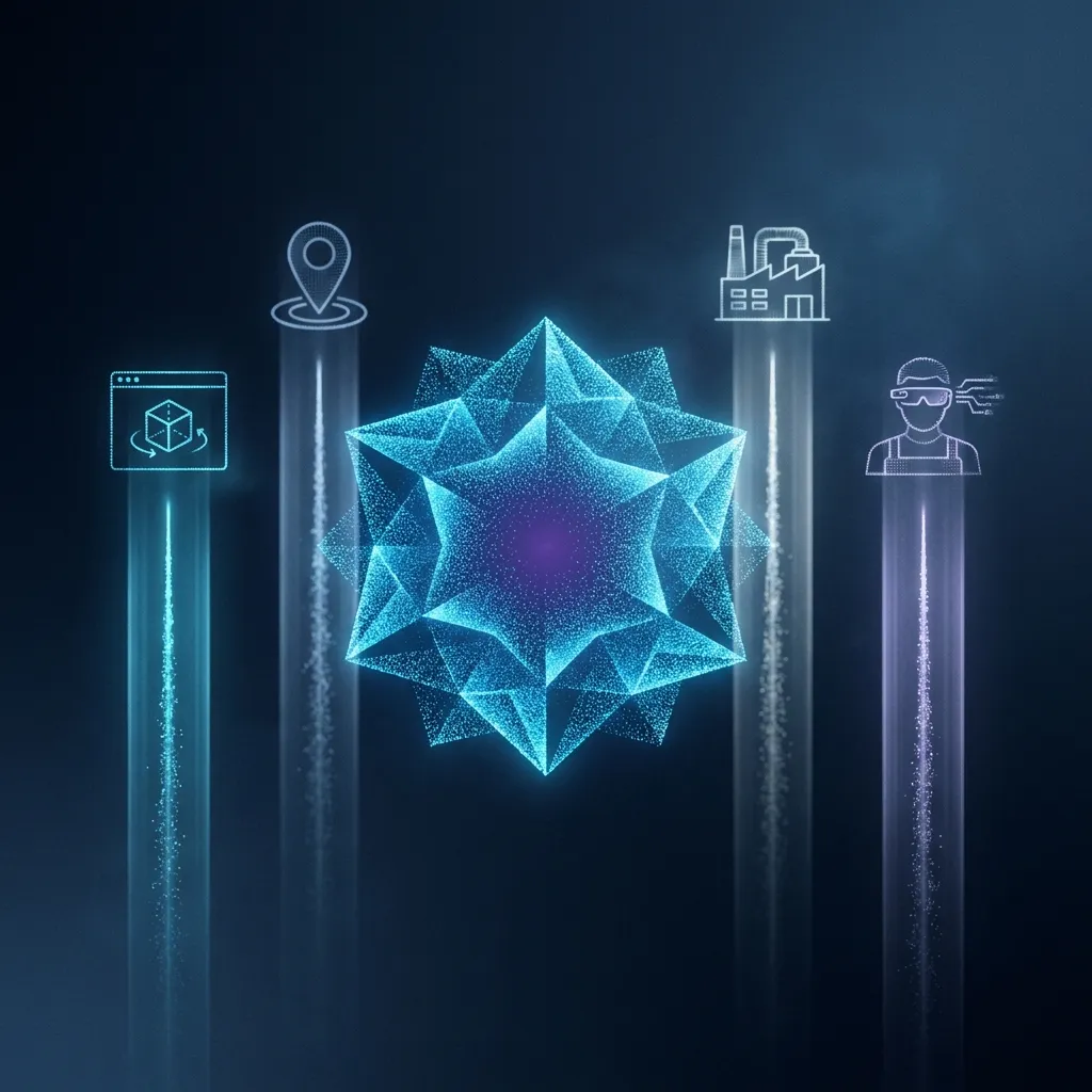 MultiSet partner vertical expertise: WebAR authoring, indoor AR navigation, digital twins, and connected worker platforms.