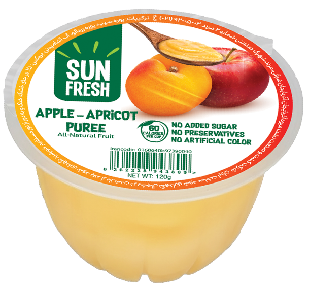 پوره سیب و زردآلو