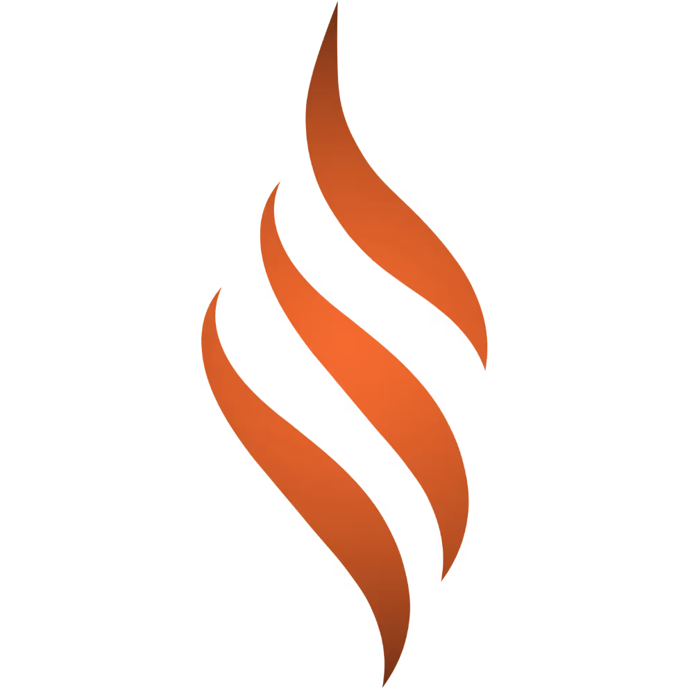 PyreBrand Designs flame logo that ignites website