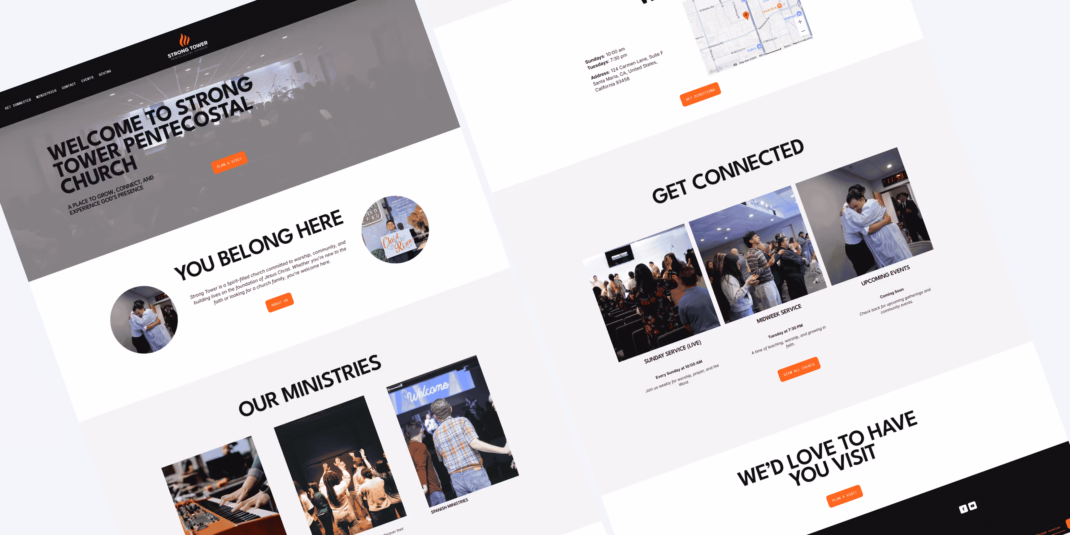 Case studies by PyreBrand Designs, showcasing Strong Pentecostal Church.