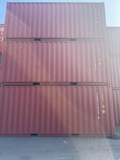 40HC Container RAL 3009 Oxidrot sofort verfügbar