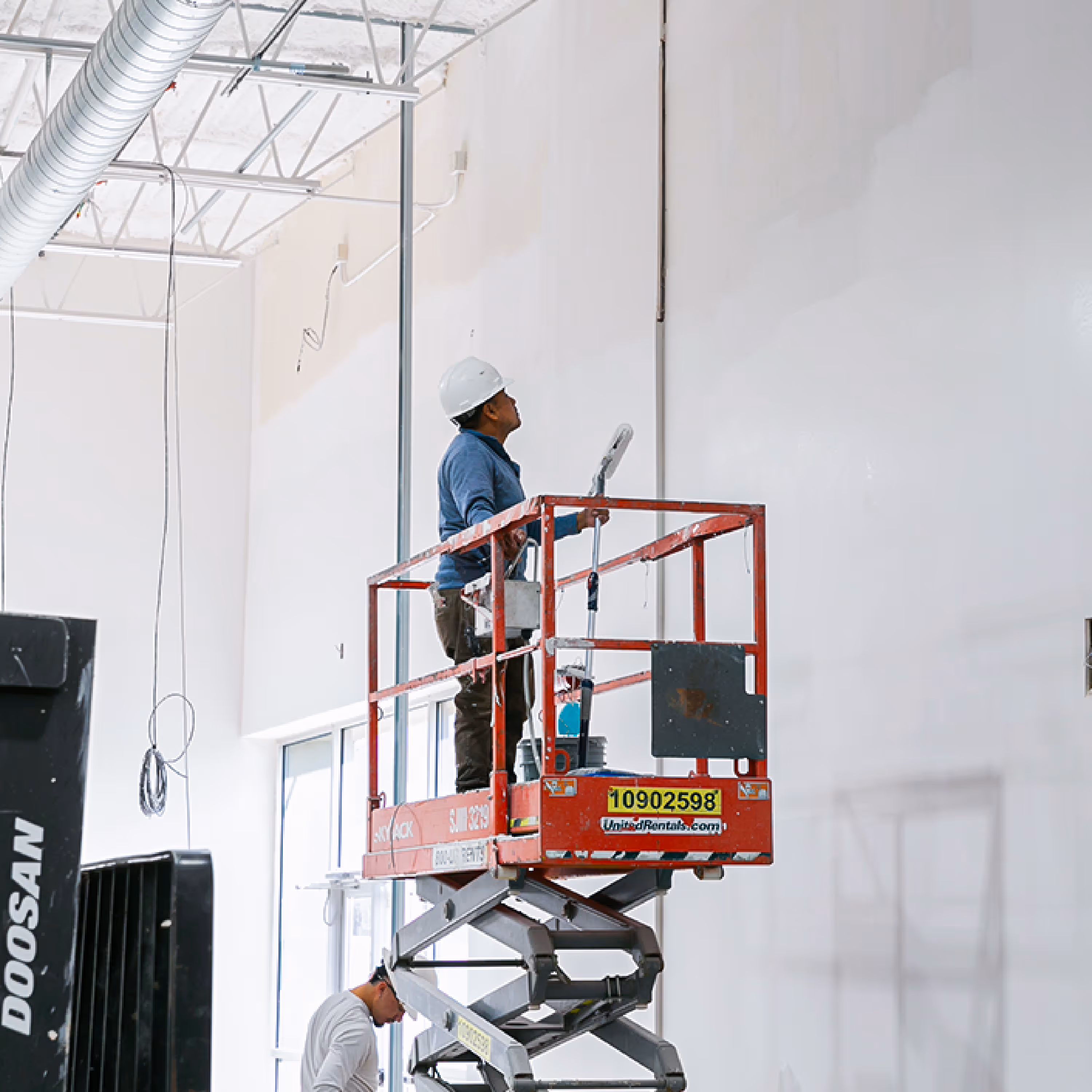 Skyward construction team in the work.