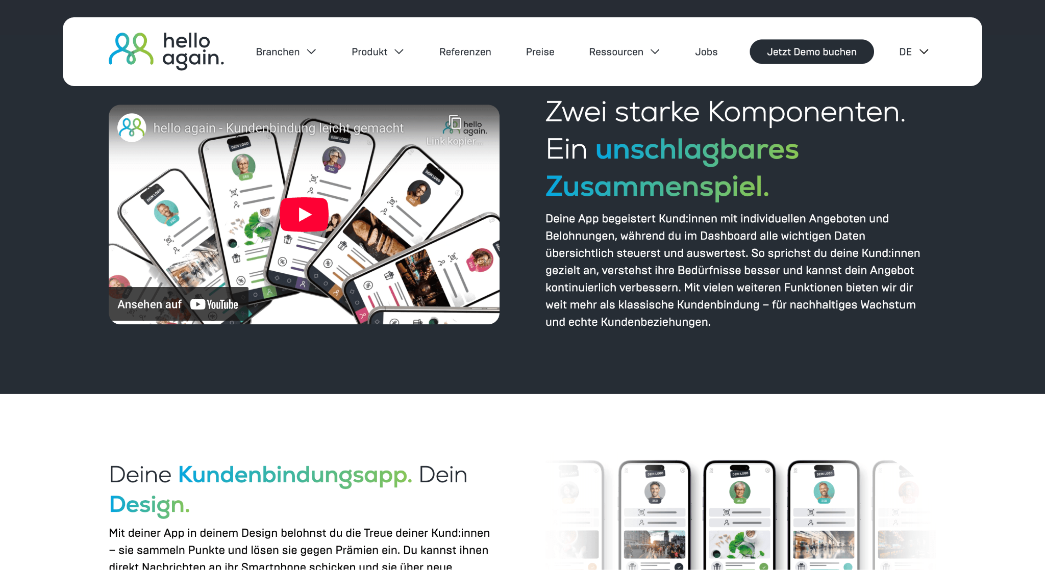 Loyalty App Vergleich: Mobile-First Loyalty Plattform von HelloAgain