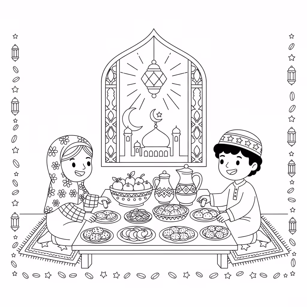 coloriage pour enfant à télécharger, niveau intermédiaire.
