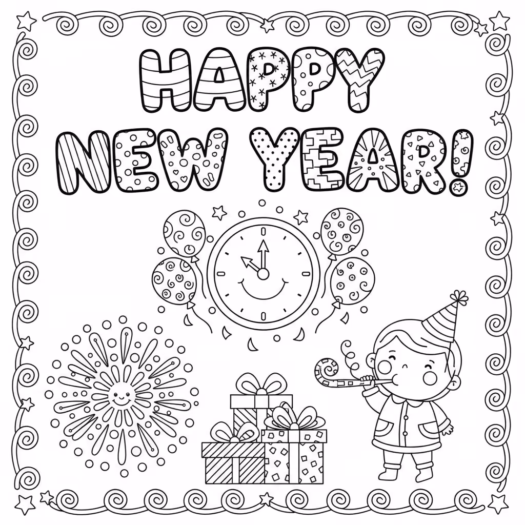 coloriage pour enfant à télécharger, niveau intermédiaire.
