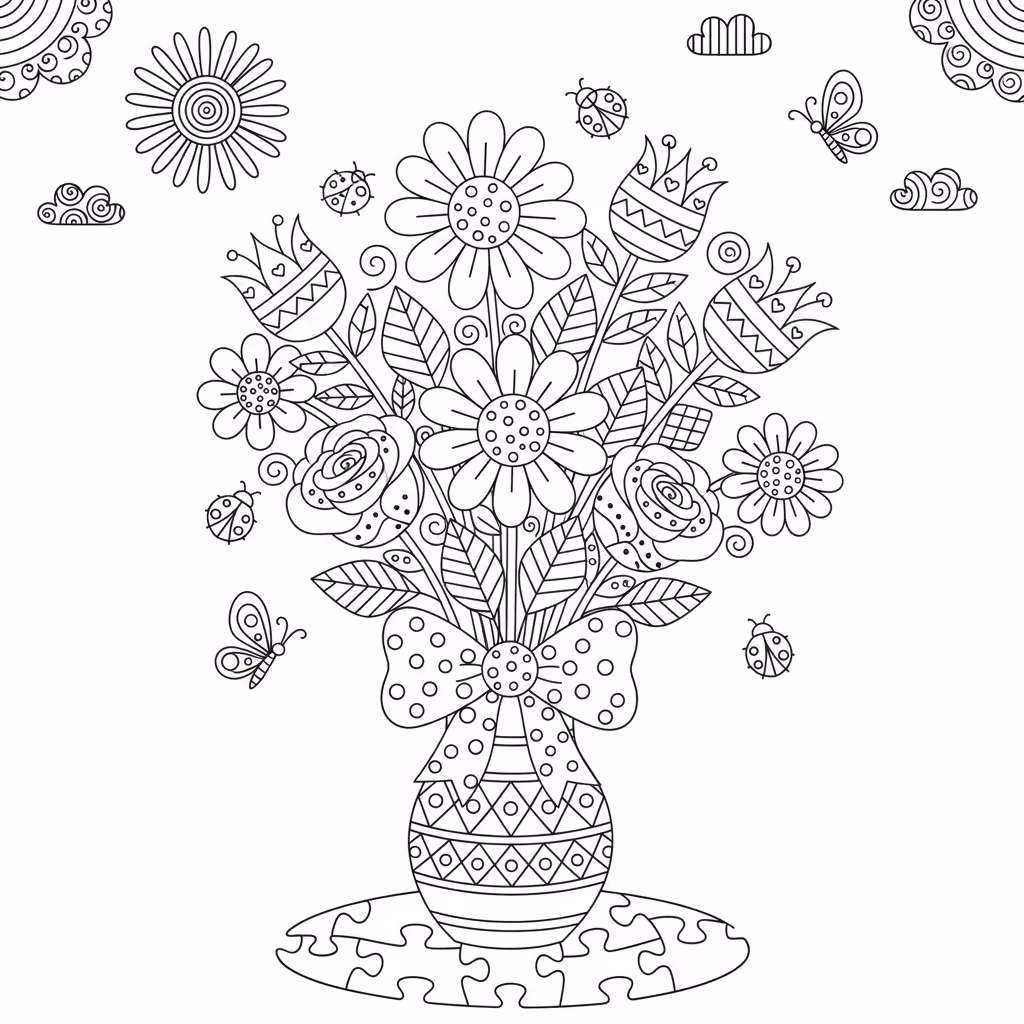 coloriage pour enfant à télécharger, niveau intermédiaire.