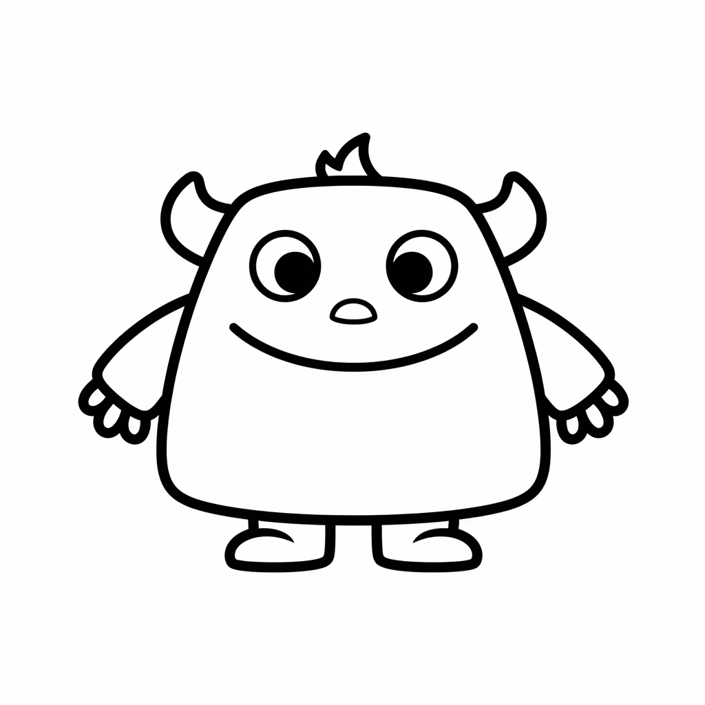 Picture of a printable coloring page showing Banner, level easy