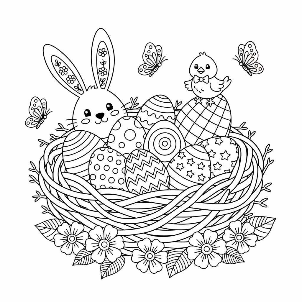 coloriage pour enfant à télécharger, niveau intermédiaire.