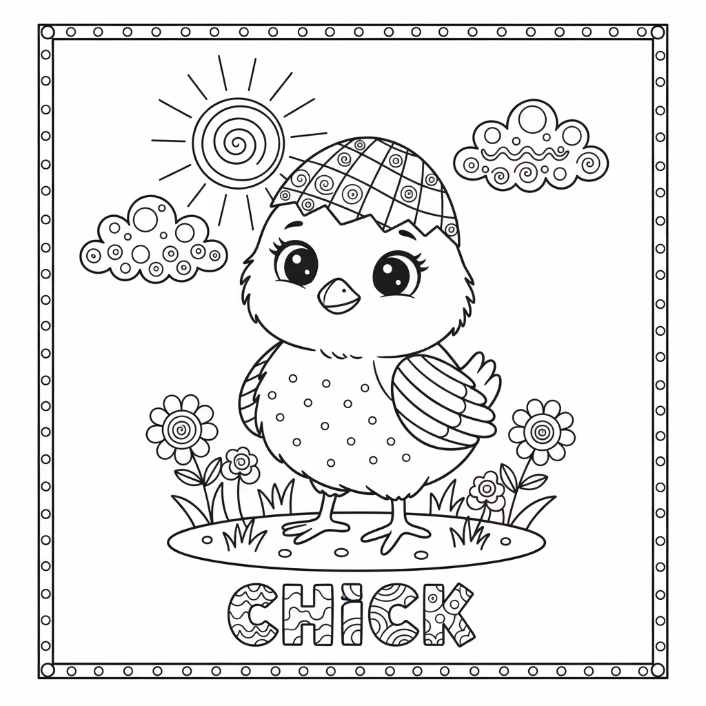 coloriage pour enfant à télécharger, niveau intermédiaire.