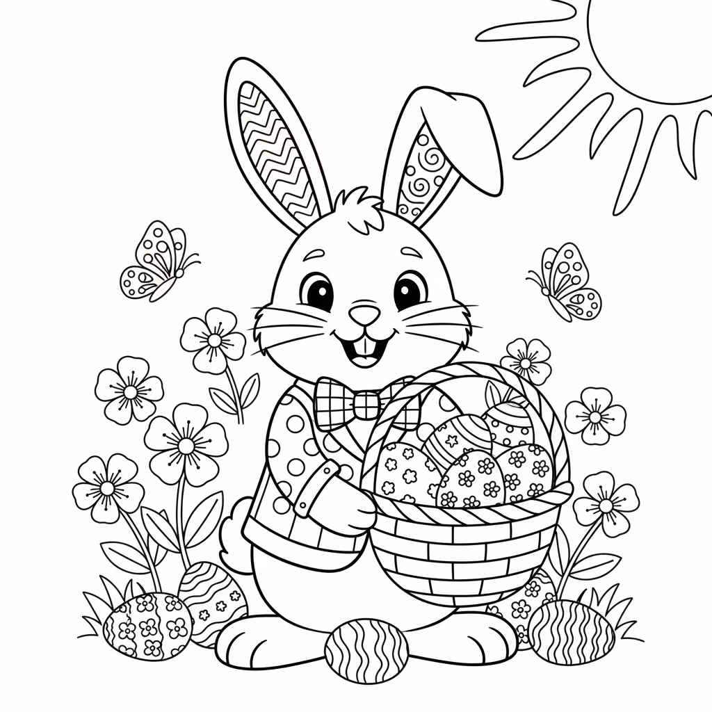 coloriage pour enfant à télécharger, niveau intermédiaire.