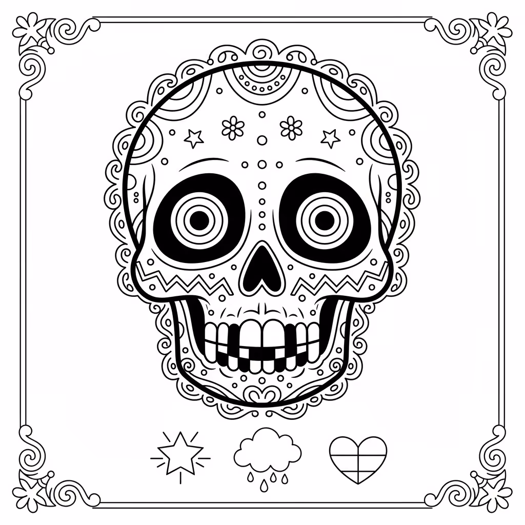 coloriage pour enfant à télécharger, niveau intermédiaire.