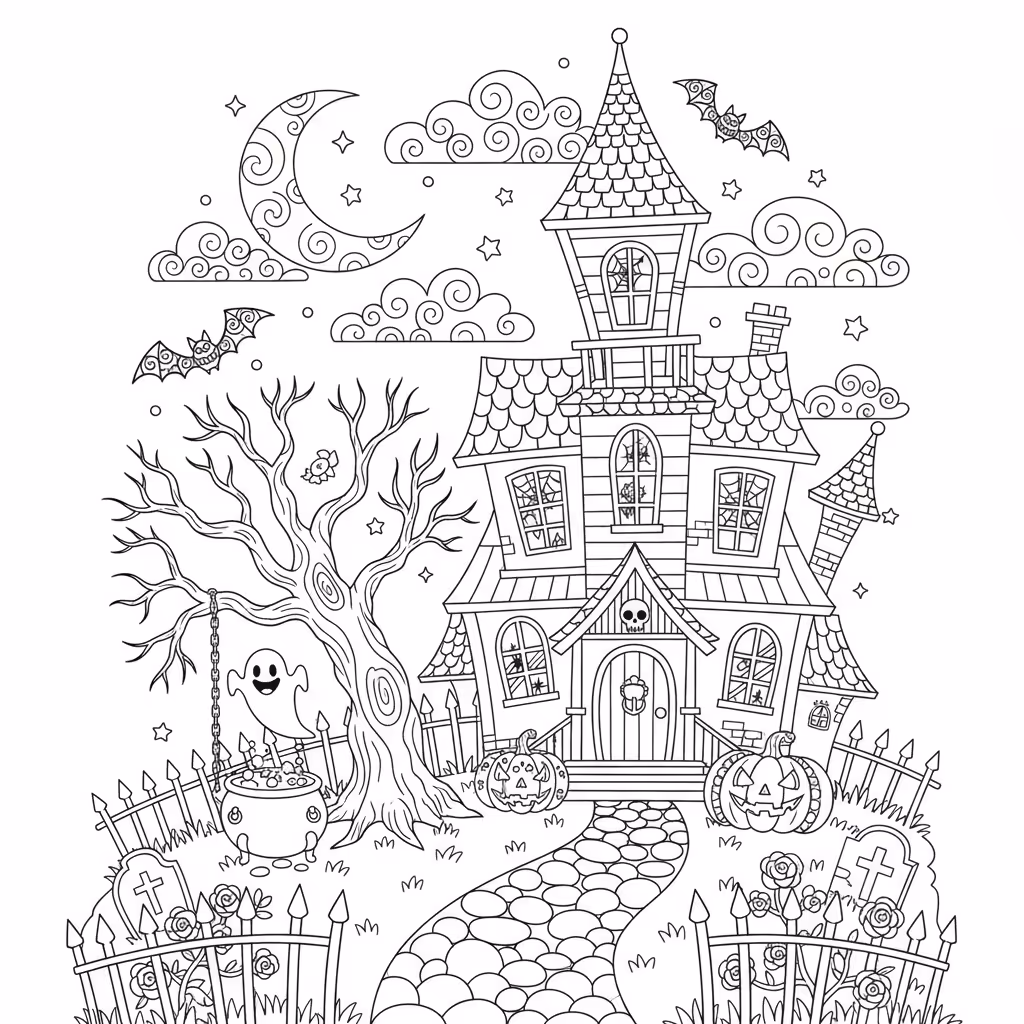coloriage pour enfant à télécharger, niveau intermédiaire.