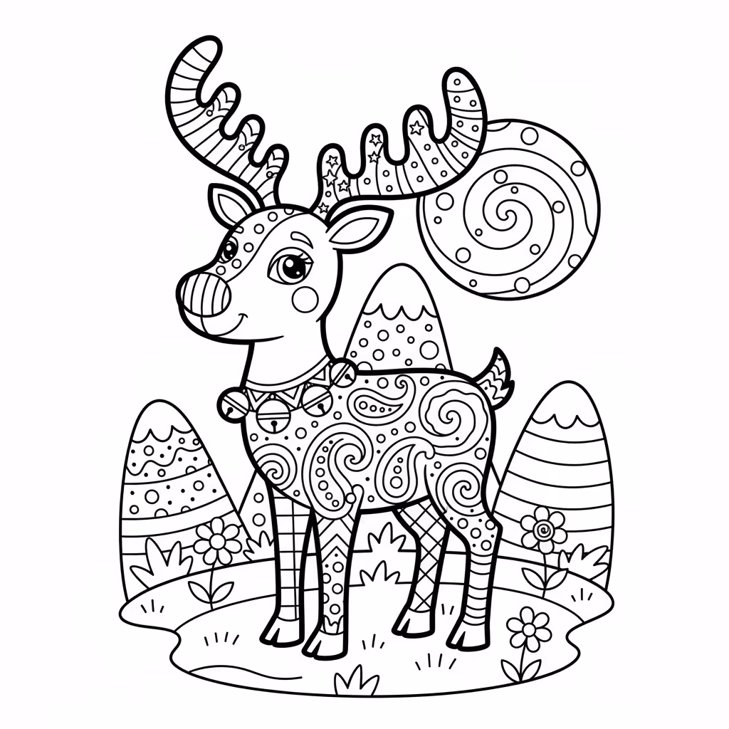 coloriage pour enfant à télécharger, niveau intermédiaire.
