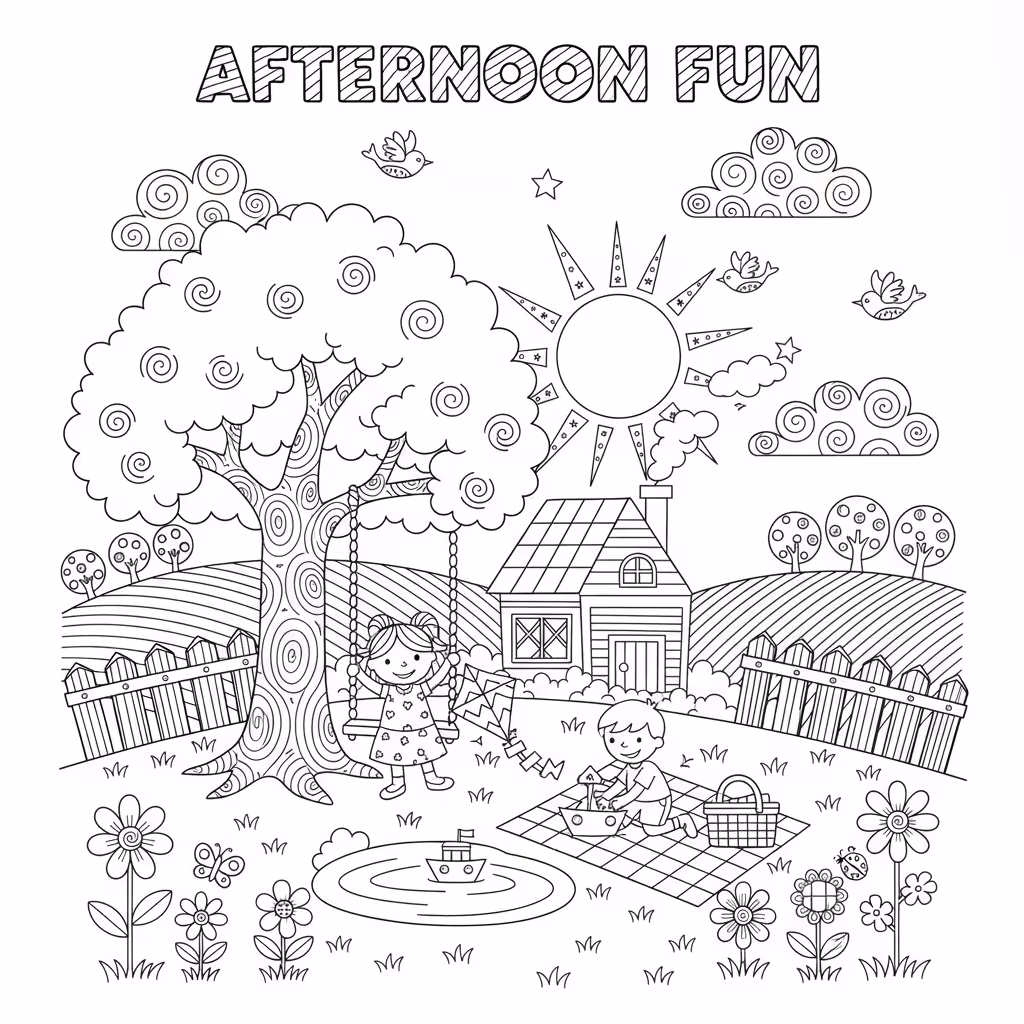coloriage pour enfant à télécharger, niveau intermédiaire.